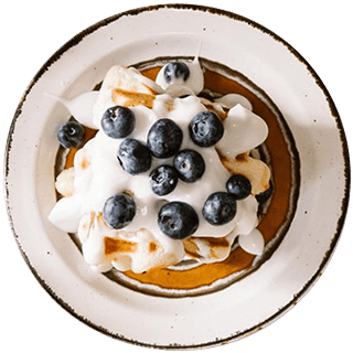 About Us nyus toasted bread with grape